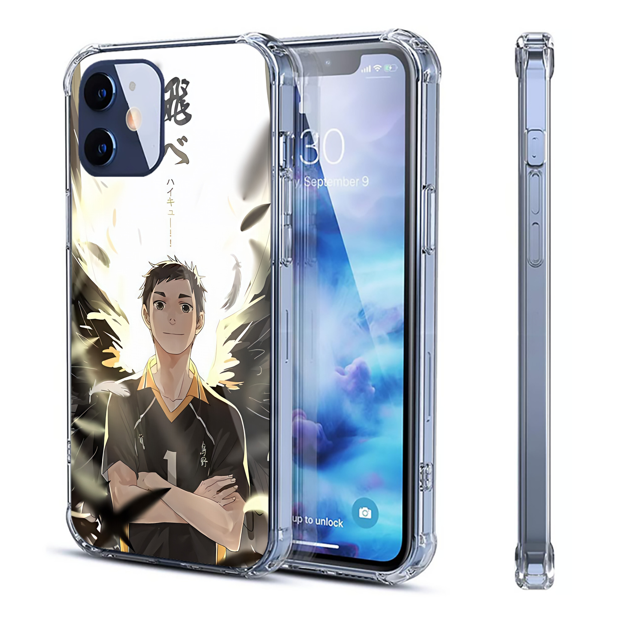 （画像用） ハイキュー!! Haikyu!! 【iPhone 12シリーズ対応】透明スマホケース（クリアソフトケース）